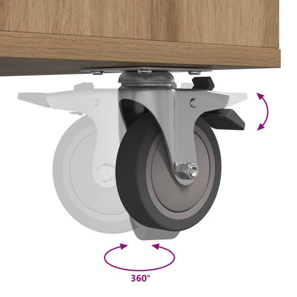 Golf Schrank Mit Rad Uni Artisan-Eiche 120 x 45 x 98 cm