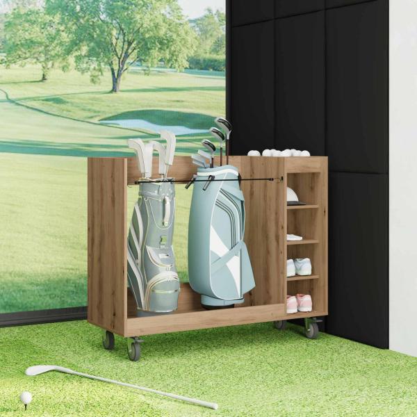 Golf Schrank Mit Rad Uni Artisan-Eiche 120 x 45 x 98 cm
