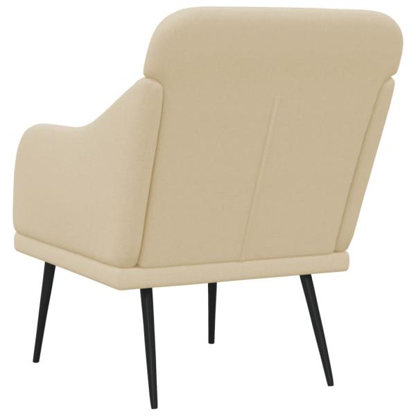 Sessel Creme 63x76x80 cm Stoff