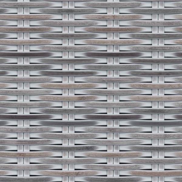 Sitzbank mit Stauraum Weiß gewaschen 110 x 40 x 50 cm Rattan