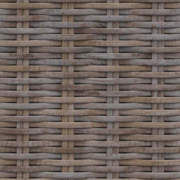 Sitzbank mit Stauraum mit Kissen Grau 110 x 40 x 50 cm Rattan