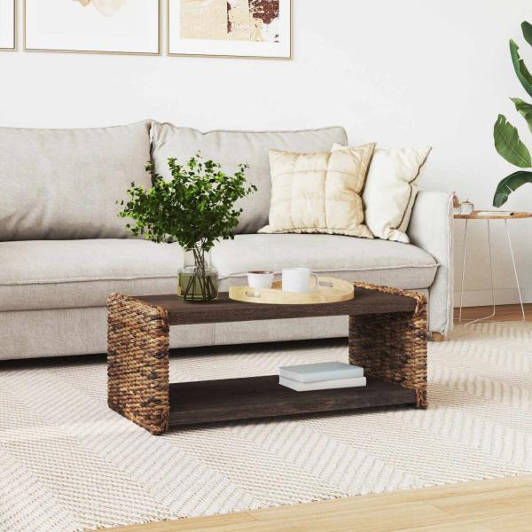 Beistelltisch Natur 44,5 x 45 x 45 cm Massives Mahagoni Holz