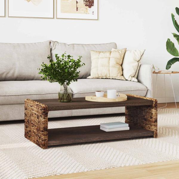 Beistelltisch Natur 44,5 x 45 x 45 cm Massives Mahagoni Holz