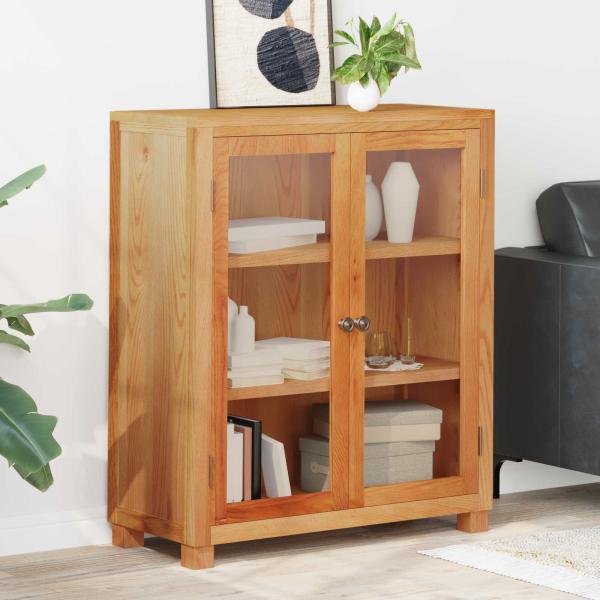 ARDEBO.de - Schrank mit Regal mit Tür Braun 80 x 35 x 95 cm Holzwerkstoff