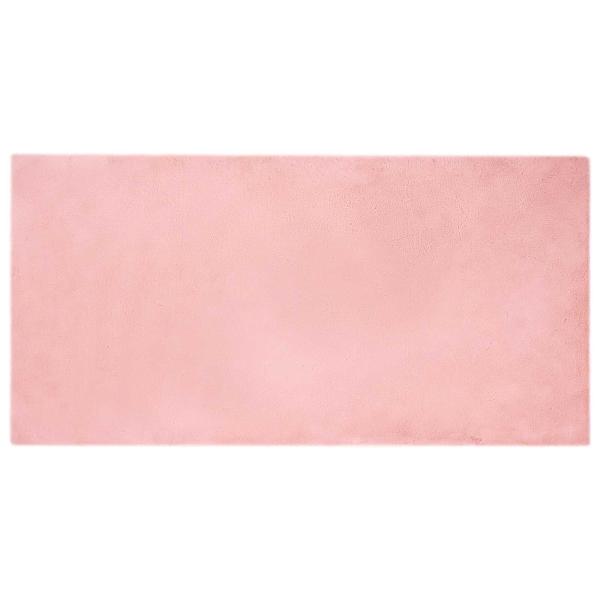 Kunstfell Hasen Teppich Olite Rosa 100 x 200 cm Polyester
