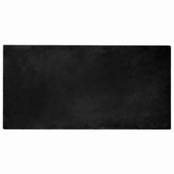 Kunstfell Hasen Teppich Olite Schwarz 100 x 200 cm Polyester