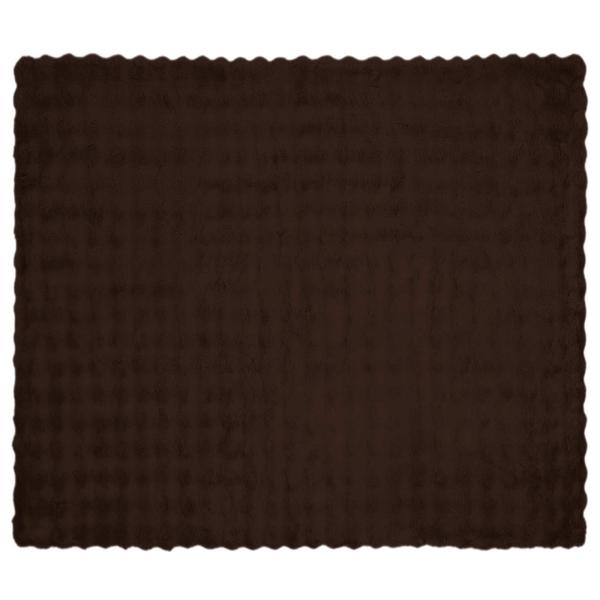 Kunstfell Kaninchenfell Decke Kamel 240 x 270 cm Polyester