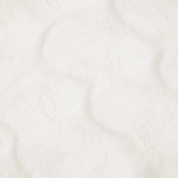 Kunstfell Kaninchenfell Decke Weiß 240 x 270 cm Polyester