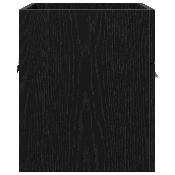 Waschbeckenunterschrank Schwarz Eichen-Optik 41 x 38,5 x 46 cm