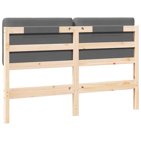 Gepolstertes Kopfteil mit Kopfteil Braun und Hellgrau 160 cm