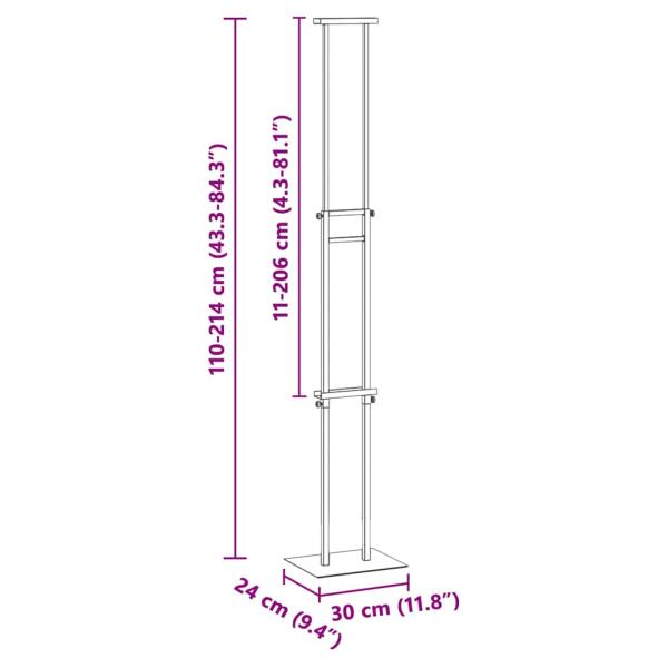 Messestände 2 pcs Gold 30 x 24 x 208 cm Eisen