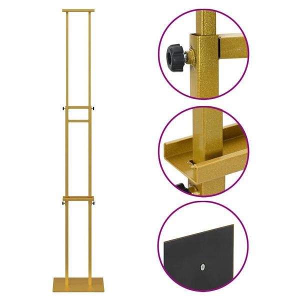 Messestände 2 pcs Gold 30 x 24 x 208 cm Eisen