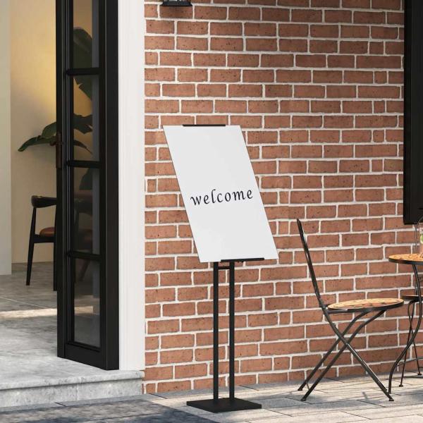 ARDEBO.de - Messestände 2 pcs Schwarz 26,5 x 26,5 x 127 cm Eisen