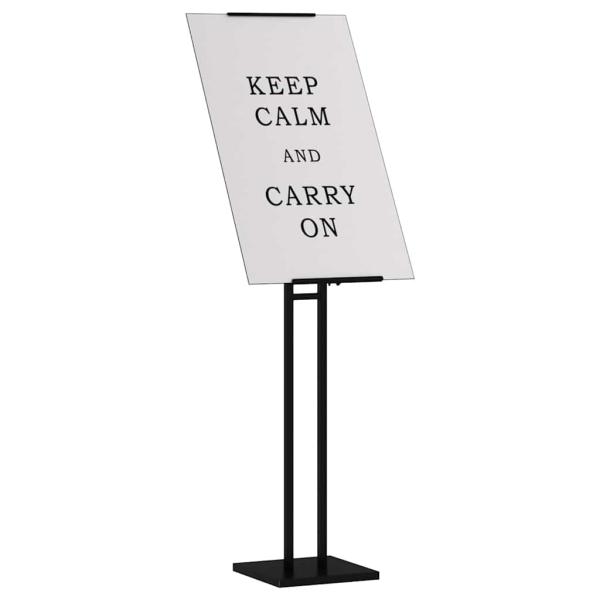 Messestände 2 pcs Schwarz 26,5 x 26,5 x 127 cm Eisen