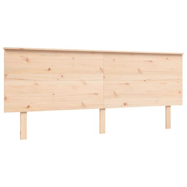 Seniorenbett mit Kopfteil Super Kingsize Massivholz
