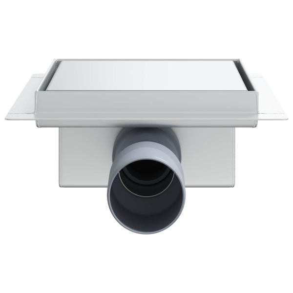 2 in 1 Duschablauf Silber 15 x 15 cm Edelstahl 304