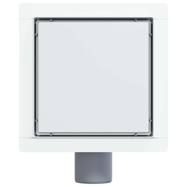 2 in 1 Duschablauf Silber 15 x 15 cm Edelstahl 304