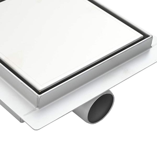 2 in 1 Duschablauf Silber 15 x 15 cm Edelstahl 304