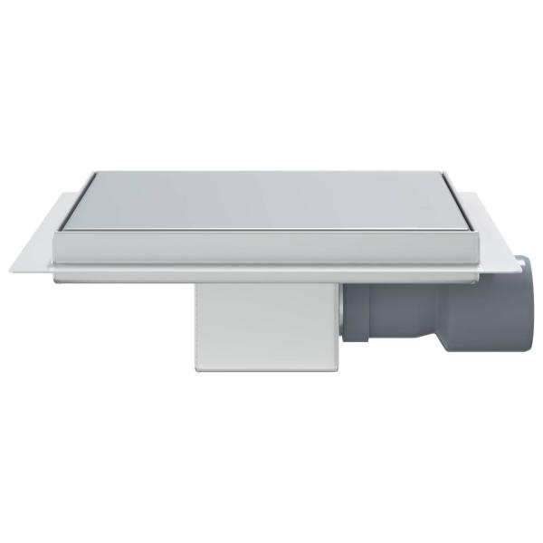 2 in 1 Duschablauf Silber 20 x 20 cm Edelstahl 304