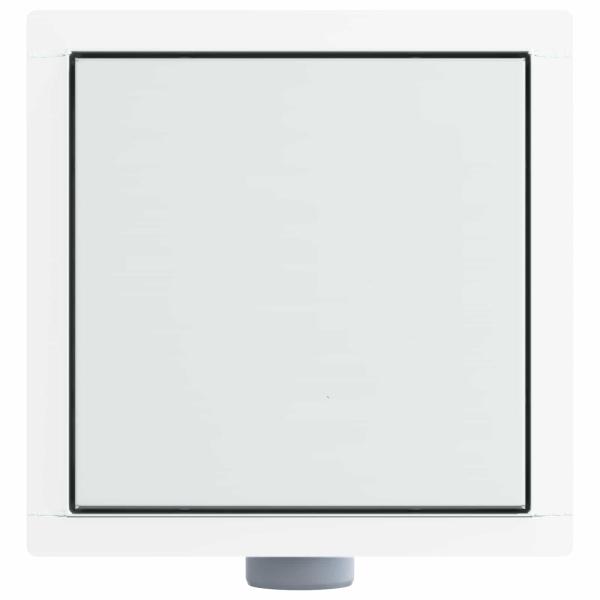 2 in 1 Duschablauf Silber 20 x 20 cm Edelstahl 304