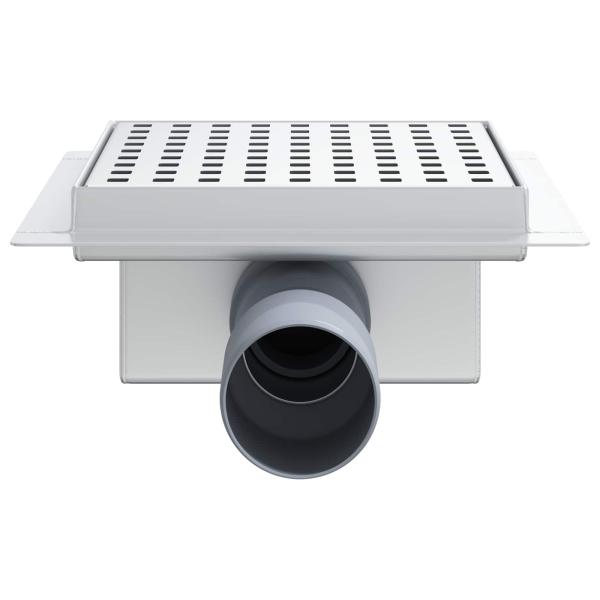 2 in 1 Duschablauf Silber 15 x 15 cm Edelstahl 304