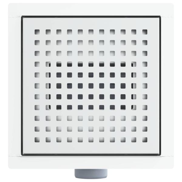 2 in 1 Duschablauf Silber 20 x 20 cm Edelstahl 304