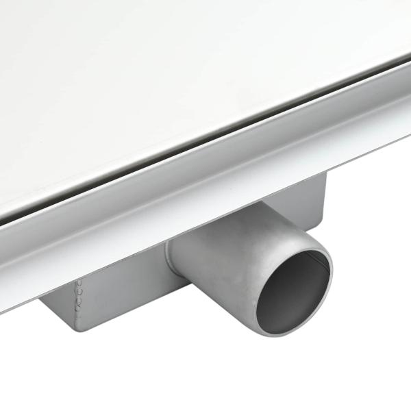 2 in 1 Dreiecks-Duschabfluss Silber 25 x 25 cm Edelstahl 304