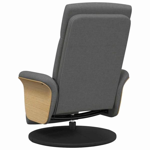 Massage Relaxsessel Dunkelgrau 79 x 87 x 104.5 cm Stoff