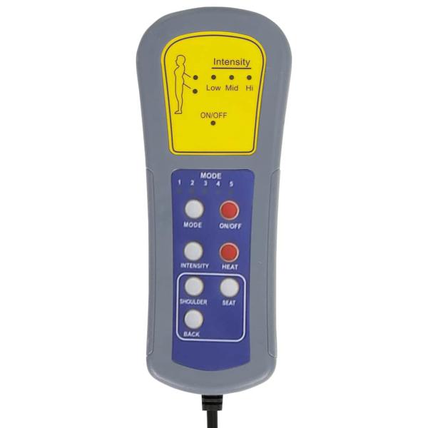 Massage Relaxsessel Dunkelgrau 91 x 71 x 105.5 cm Samt