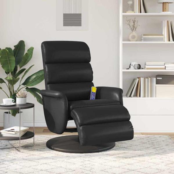 Massage Relaxsessel Schwarz 71 x 98 x 106 cm Kunstleder