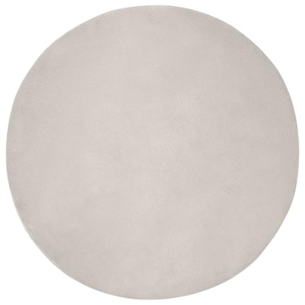 Kunstfell Hasen Teppich Olite Beige Ø 80 cm Polyester