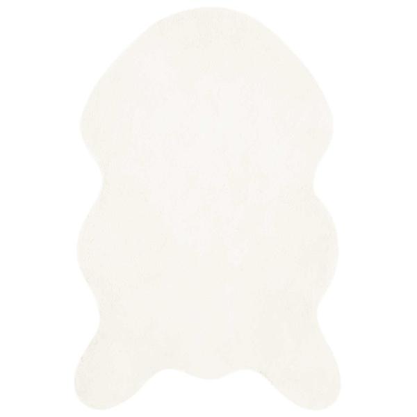 Kunstfell Hasen Teppich Olite Creme 50 x 80 cm Polyester