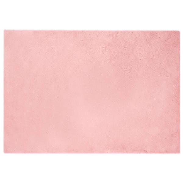 Kunstfell Hasen Teppich Olite Rosa 160 x 230 cm Polyester