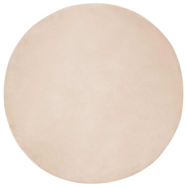 Kunstfell Hasen Teppich Olite Taupe Ø 100 cm Polyester