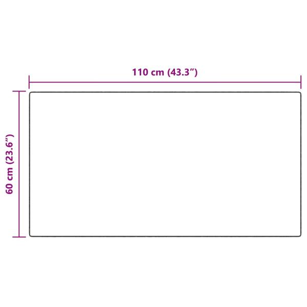 Kunstfell Hasen Teppich Olite Anthrazit 60 x 110 cm Polyester