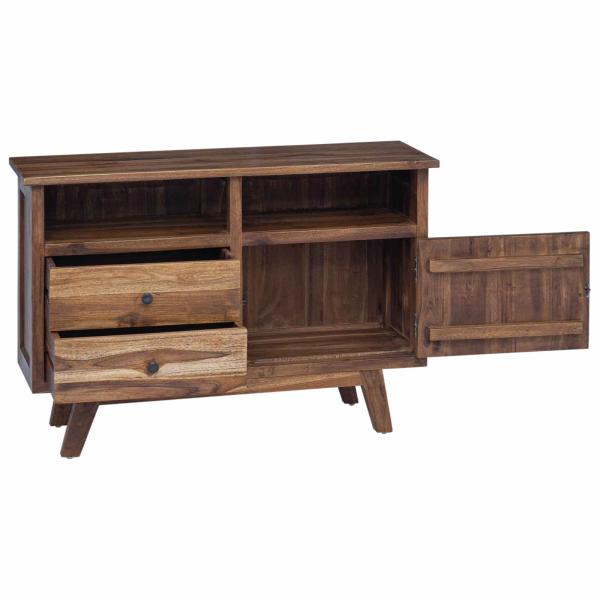 Sideboard mit Schubladen Braun 100 x 30 x 68 cm Massivholz Teak