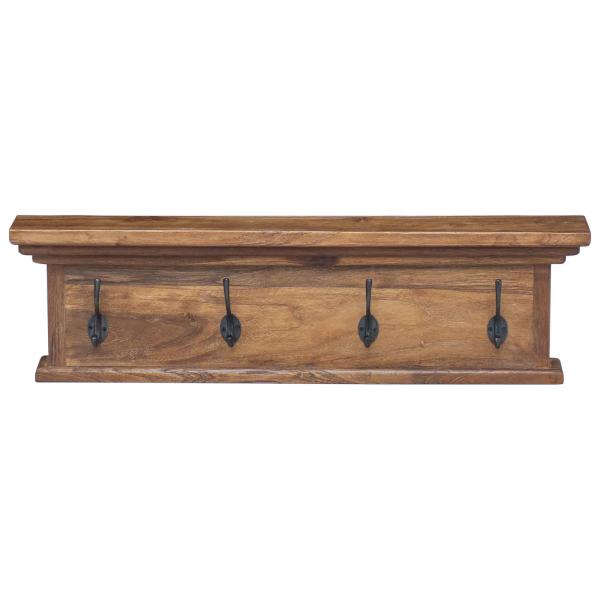 Wand Montierter Kleiderständer Natur 70 x 10 x 20 cm