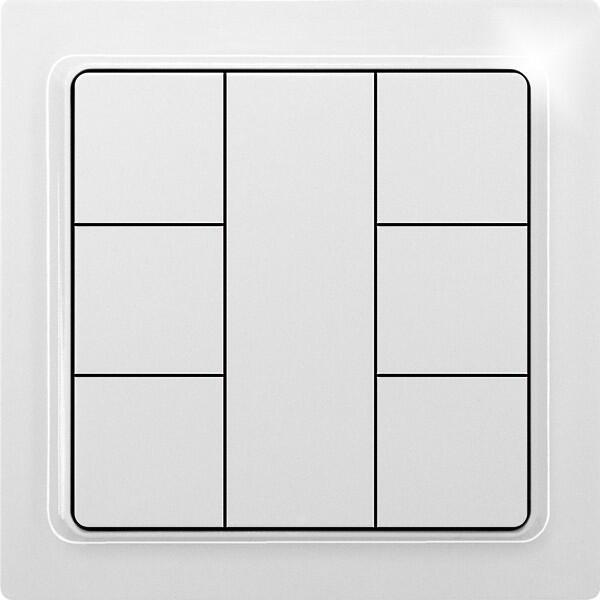 ARDEBO.de Eltako F6T55EB-wg Funk-6-Kanal-Taster, reinweiß, glänzend (30055695)