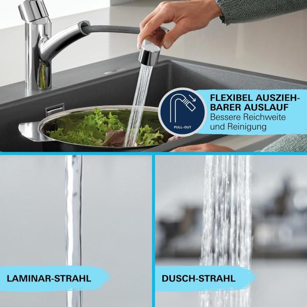 GROHE Start Einhand-Spültischbatterie, Quickfix, Niederdruck, 1/2", chrom (1012410000)