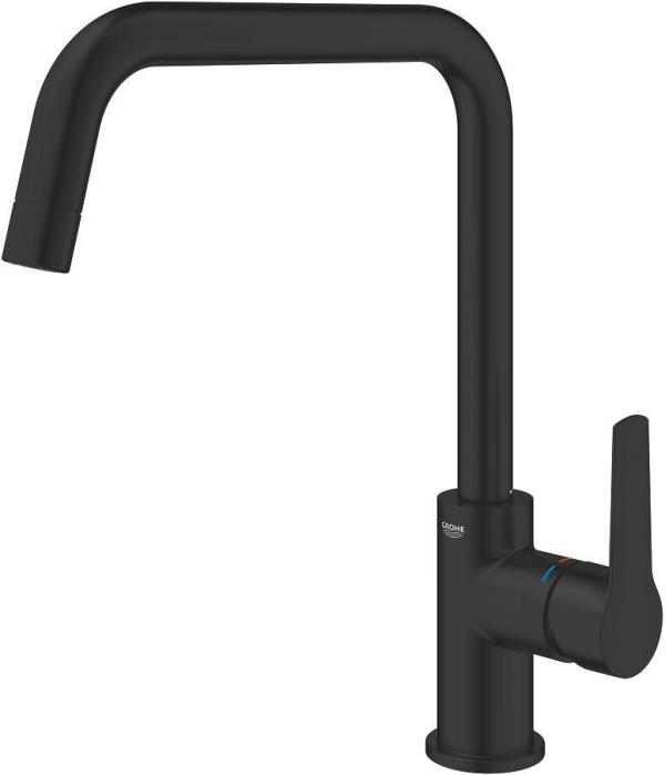 GROHE Start Einhand-Spültischbatterie, Quickfix, Niederdruck, 1/2", matt black (1012422430)