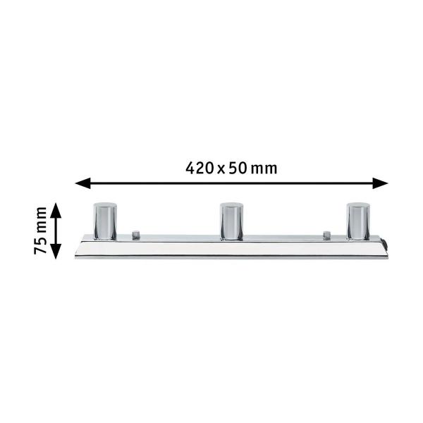 Paulmann Spiegelleuchte Mirror Regula E14 230V max. 3x40W dimmbar Chrom (99679)