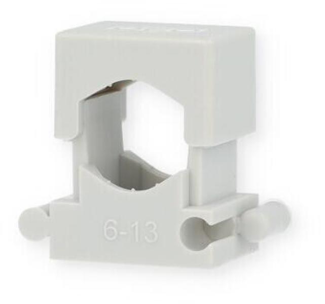 ARDEBO.de OBO Bettermann 2037 6-13 LGR Reihen-Druck-Schelle, 1 Stück, Lichtgrau (2250136)