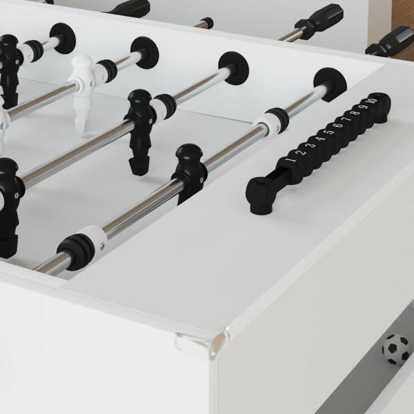 Fußballtisch 2 pcs Weiß 146,5 x 74 x 85 cm Holzwerkstoff