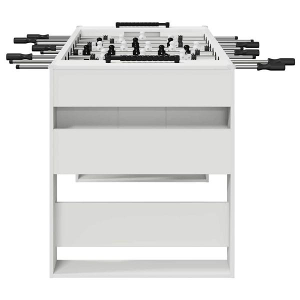 Fußballtisch 2 pcs Weiß 146,5 x 74 x 85 cm Holzwerkstoff