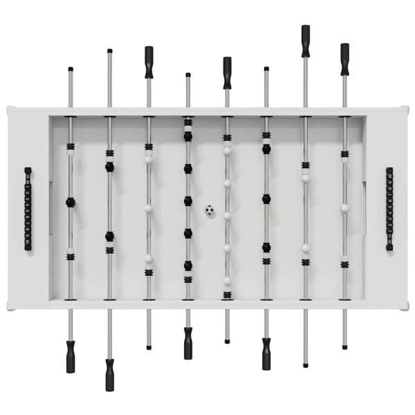 Fußballtisch 2 pcs Weiß 146,5 x 74 x 85 cm Holzwerkstoff