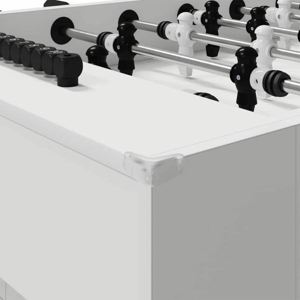 Fußballtisch 2 pcs Weiß 146,5 x 74 x 85 cm Holzwerkstoff