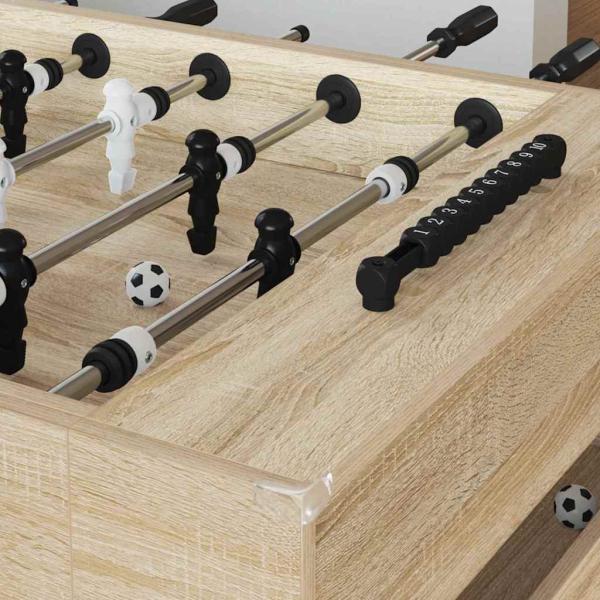 Fußballtisch 2 pcs Sonoma-Eiche 146,5 x 74 x 85 cm