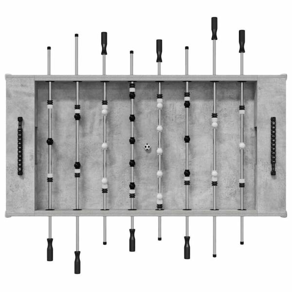 Fußballtisch 2 pcs Beton Grau 146,5 x 74 x 85 cm Holzwerkstoff