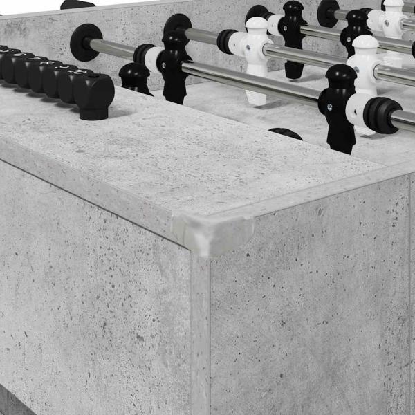 Fußballtisch 2 pcs Beton Grau 146,5 x 74 x 85 cm Holzwerkstoff