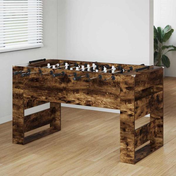 ARDEBO.de - Fußballtisch 2 pcs Geräucherte Eiche 146,5 x 74 x 85 cm
